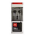 JBL T50HI In-Ear Wired Headphone With Noise Isolation Mic