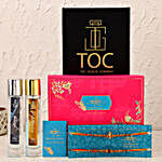 Beautiful Rakhi Set With TOC Perfume