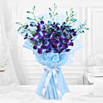 Mesmerising Blue Orchids Bouquet