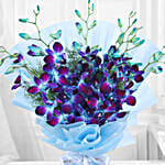 Mesmerising Blue Orchids Bouquet