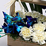 Mesmerising Orchids and Carnations Arrangement