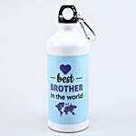 Best Brother In The World Printed Bottle