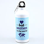 Best Brother In The World Printed Bottle