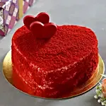 Sweet Red Heart Velvet Cake- 1 Kg