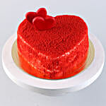 Sweet Red Heart Velvet Cake- 1 Kg