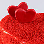 Sweet Red Heart Velvet Cake- 2 Kg