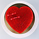 Sweet Red Heart Velvet Cake- Eggless 2 Kg