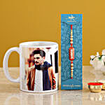 Designer Rakhi & Personalised Photo Mug