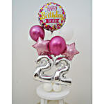 Happy 22th Birthday Balloon Bouquet