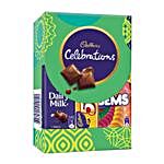 Set Of 3 Rakhis & Cadbury Celebrations Box