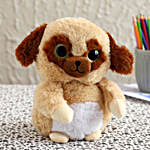 Wild Republic Light Brown Sparkle Zoo Dog Soft Toy