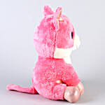 Mirada Dark Pink Cat With Glitter Eyes Soft Toy