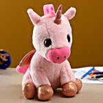 Mirada Glitter Horn Unicorn Soft Toy