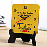 Teacher's Day Personalised Table Clock