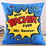 Teacher's Day Theme Personalised Cushion