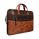 Vivinkaa Coffee & Tan Laptop Bag