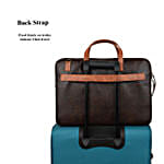 Vivinkaa Coffee & Tan Laptop Bag