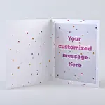 Personalised Golden & White Birthday Greeting Card