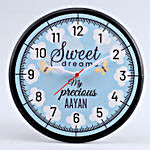 Personalised Sweet Dreams Wall Clock
