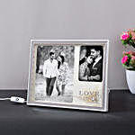 Personalised 2 In 1 LED White Photo Frame