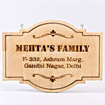 Personalised Wooden Name Plate