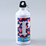 Personalised Heart Water Bottle Hand Delivery