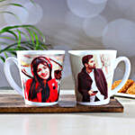 Set Of 2 Personalised Conical Mugs