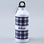 Set Of 2 White Personalised Water Bottles Hand Delivery
