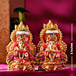 Auspicious Lakshmi Ganesha Idol Set