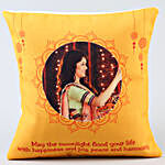 Personalised Happy Karwa Chauth Cushion