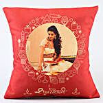 Personalised Diwali Cushion & Ganesha Idol