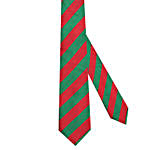 Green & Red Striped Necktie