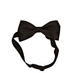 Men Black knotted Bow Tie