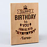 Personalised Birthday Wishes Engraved Plaque