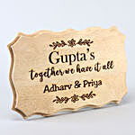 Personalised Family Love Name Plate