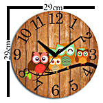 Vintage Style Owl Wall Clock