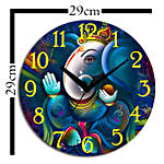 Lord Ganesha Multicoloured Wall Clock