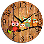 Vintage Style Owl Wall Clock