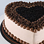Delicious Heart Shaped Chocolate Cake- 1.5 Kg