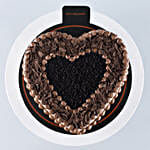 Delicious Heart Shaped Chocolate Cake- 1.5 Kg