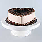 Delicious Heart Shaped Chocolate Cake- 1 Kg