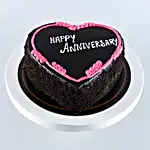 Happy Anniversary Heart Shaped Cake- 1 Kg