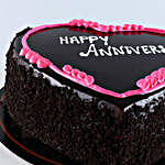 Happy Anniversary Heart Shaped Cake- Eggless 1 Kg