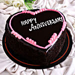 Happy Anniversary Heart Shaped Cake- Eggless Half Kg