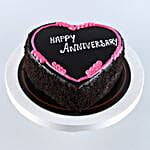 Happy Anniversary Heart Shaped Cake- Eggless Half Kg