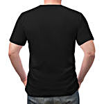 Main Aur Lazy Unisex Black T-Shirt- Small