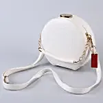 Personalised Round Shaped White Sling Bag