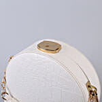 Personalised Round Shaped White Sling Bag