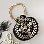 Black Gotta Patti Designer Potli Bag