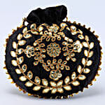 Black Gotta Patti Designer Potli Bag